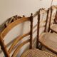 Lot de 4 chaises volantes Louis XVI