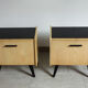 Pair of bedside tables 60 feet compass