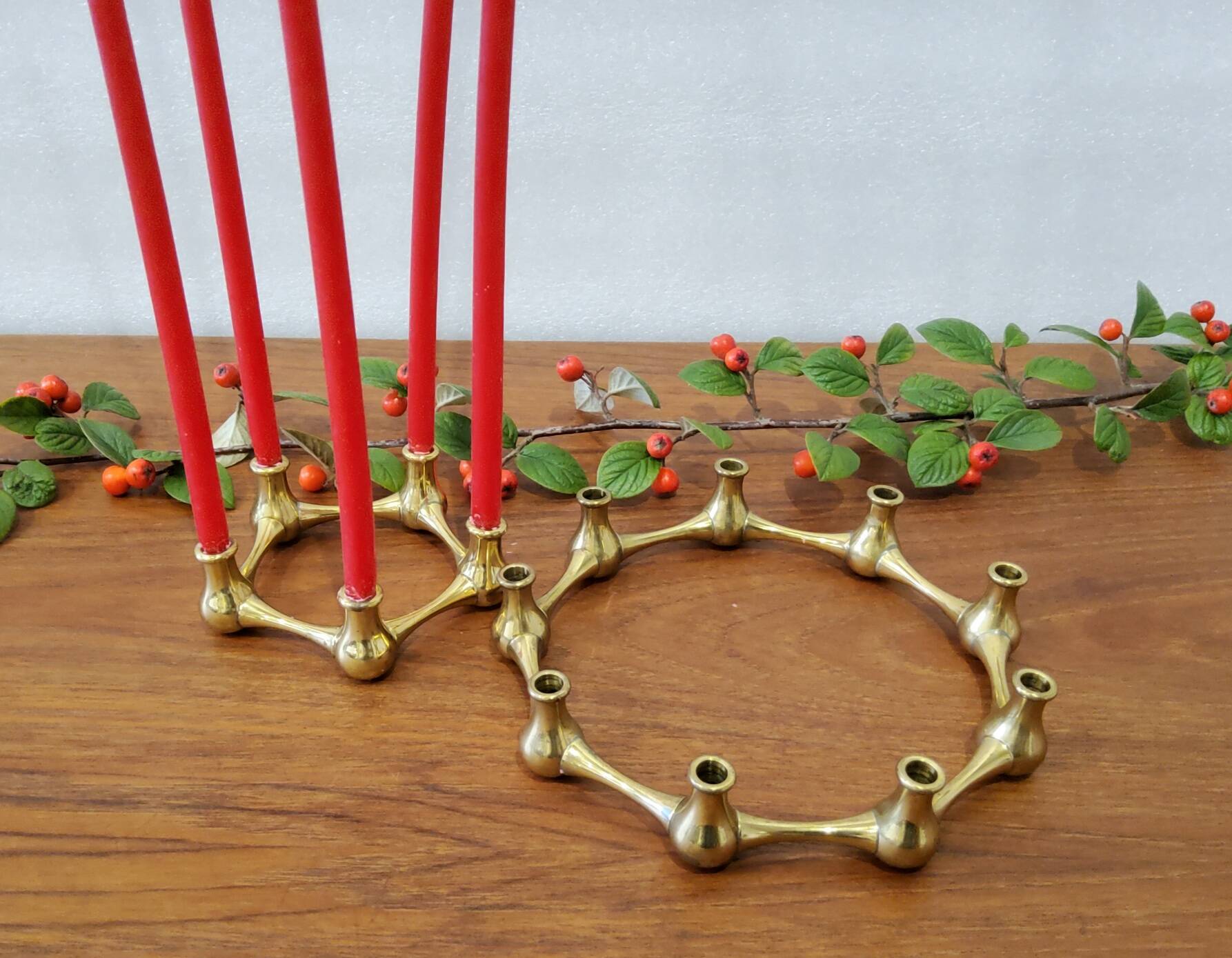 Brass candlestick, Jens Quistgaard, Denmark, 1950s