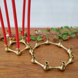 Brass candlestick, Jens Quistgaard, Denmark, 1950s