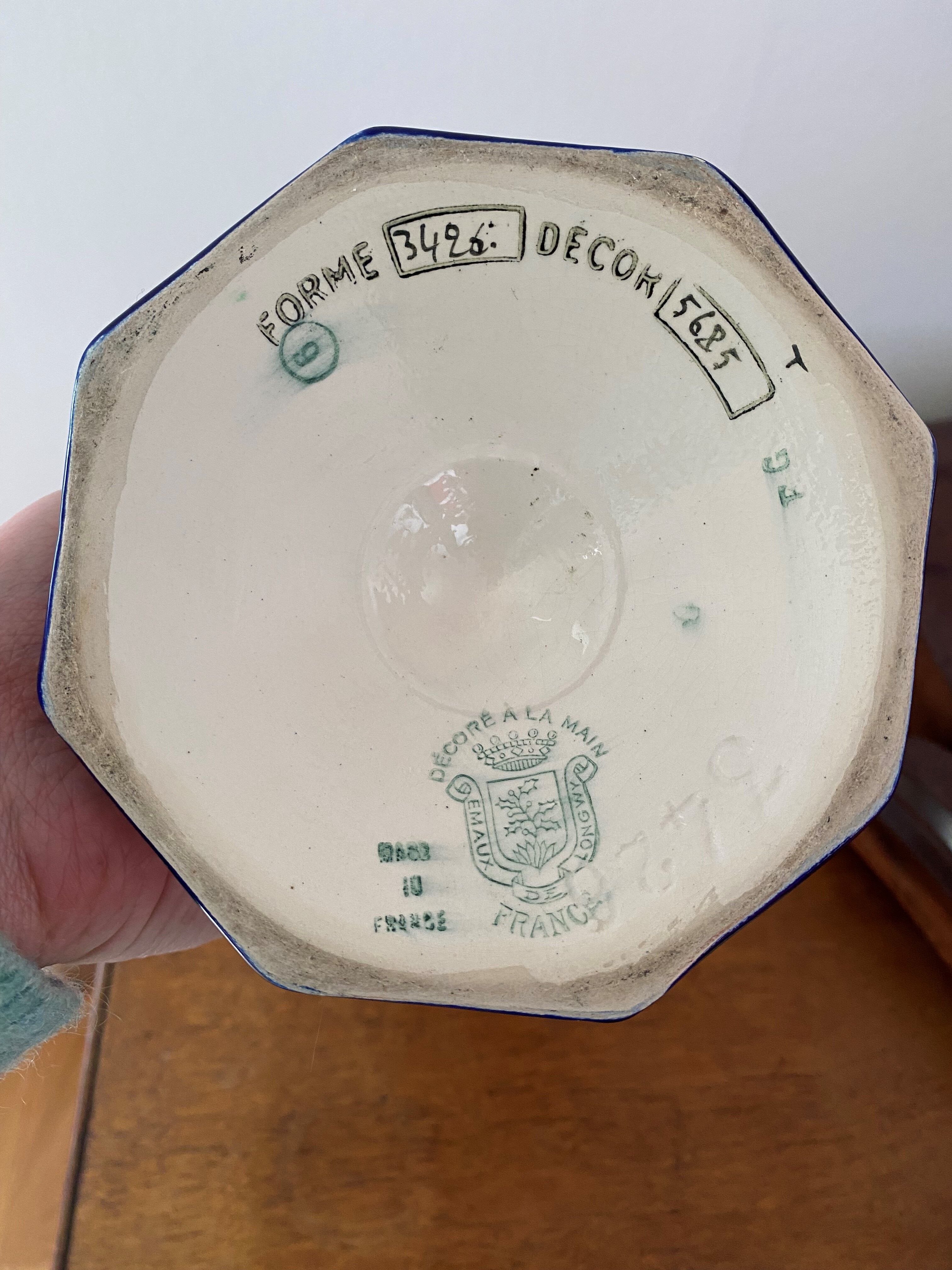 Vase en céramique émaillé Longwy
