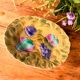 Antique oval dish in Sarreguemines majolica.