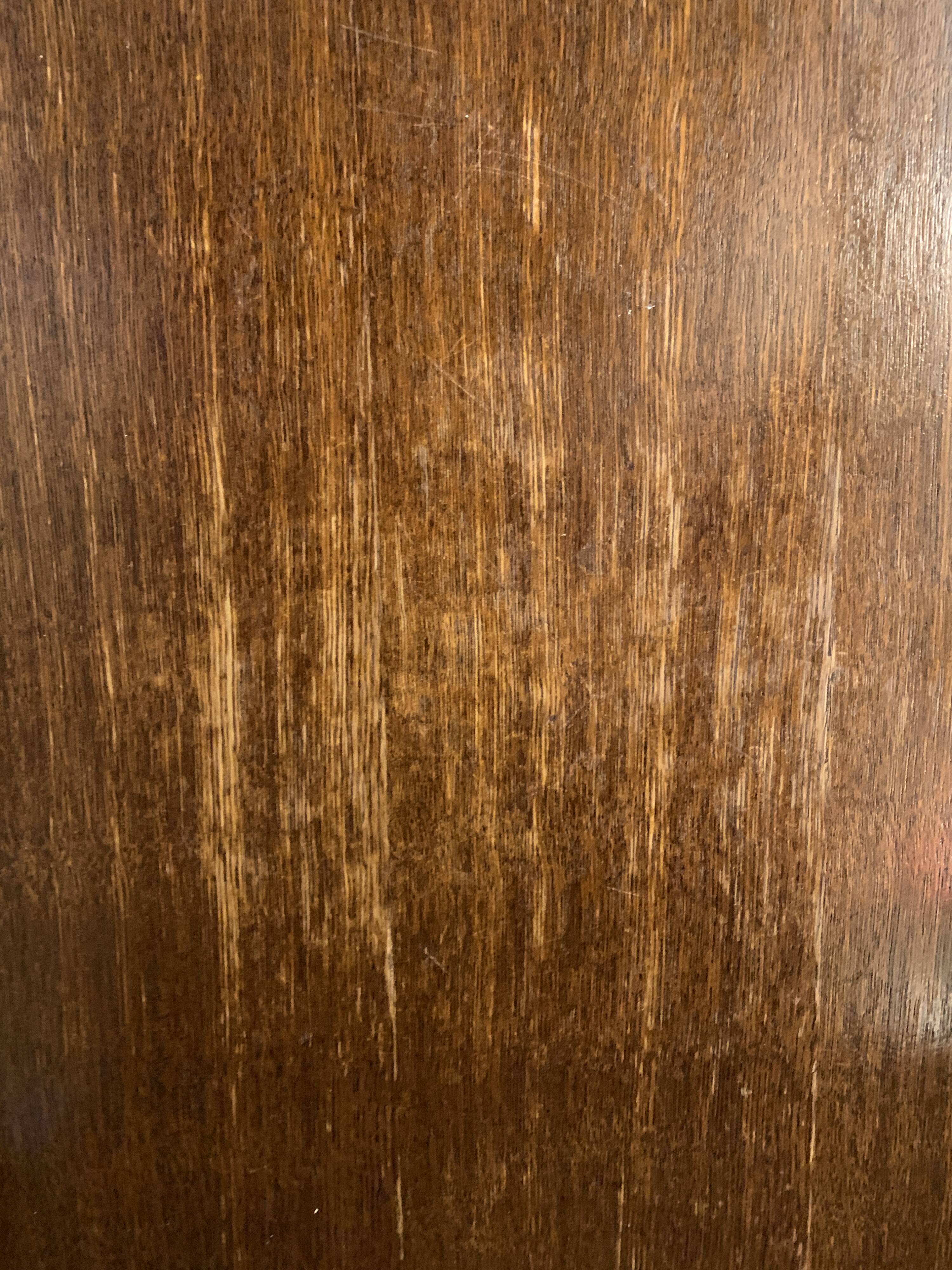 Plateau de service ancien en bois et laiton 61 x 38 cm