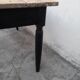 Table de ferme ancienne patiné noir -1m30