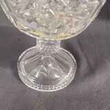 Sugar candy drager vintage crystal on foot 28cm