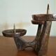 Vintage patinated bronze bougeoir 60/70v
