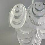 70s lamp light hanging lamp ceiling lamp space age design plastic 60s