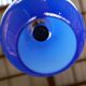 Vintage blue opaline hanging