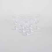 Set of crystal glasses, Danish design, 1970s, manufactured in Denmark