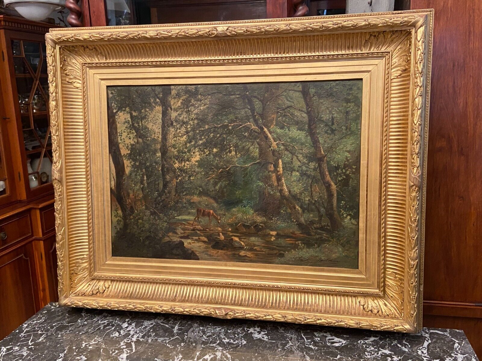 Table 112 x 89 cm oil on canvas brielman 1871 channel frame XlXe