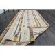 1970s Turkish Oushak Handmade Wool Cotton Beige Runner Rug 116x344