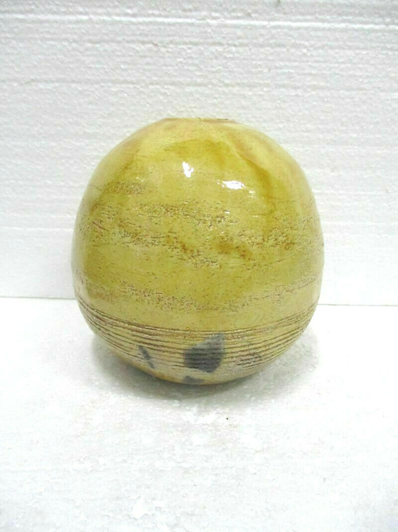 Homemade ceramic "ball" vase