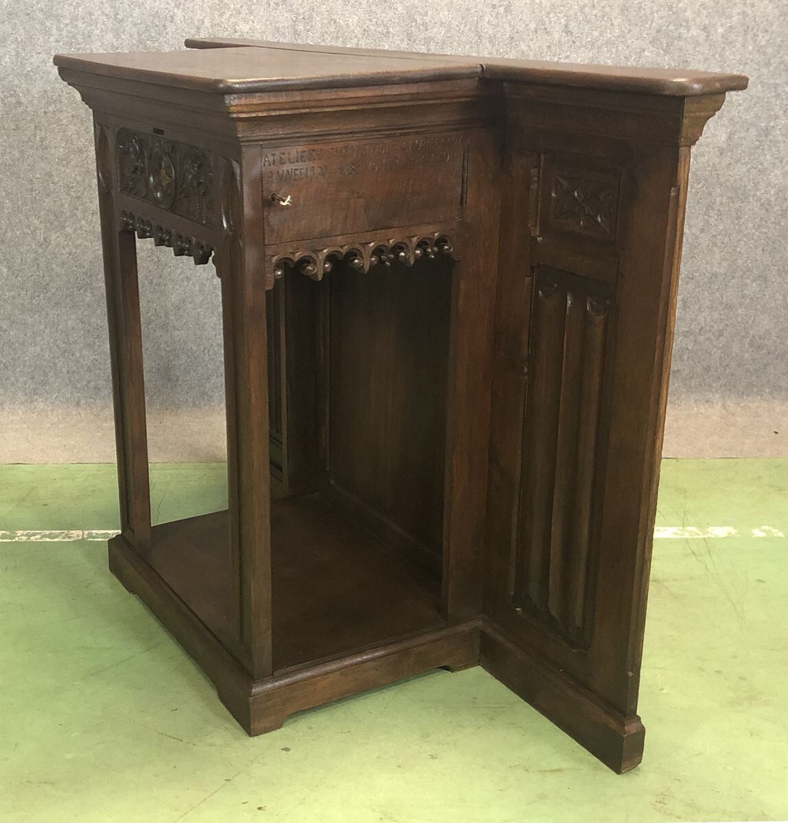 Oak church trunk made in 1930