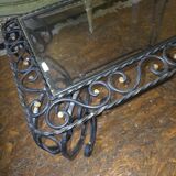 Wrought iron coffee table