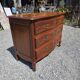 Curved commode in Louis XV style made of cherry wood.