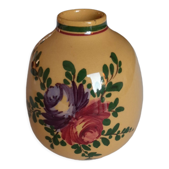 Vase céramique decor champêtre
