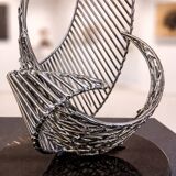 Signed Untitled Brass Wire Sculpture Bob Bennett (1979)