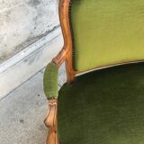 Walnut Louis XV style seat