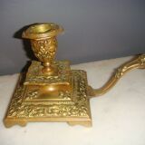Bougeoir à main en bronze époque napoléon iii