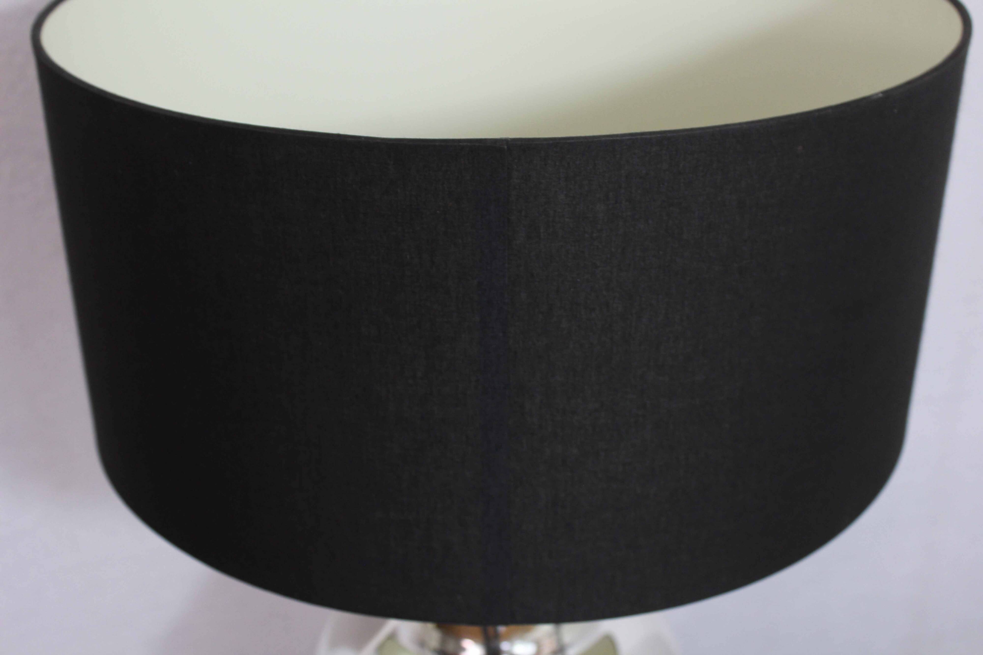 Églomisé glass table lamp