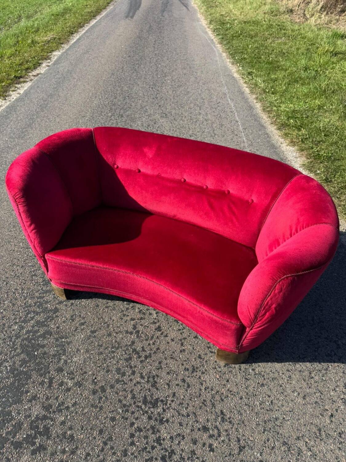Vintage banana sofa from Denmark