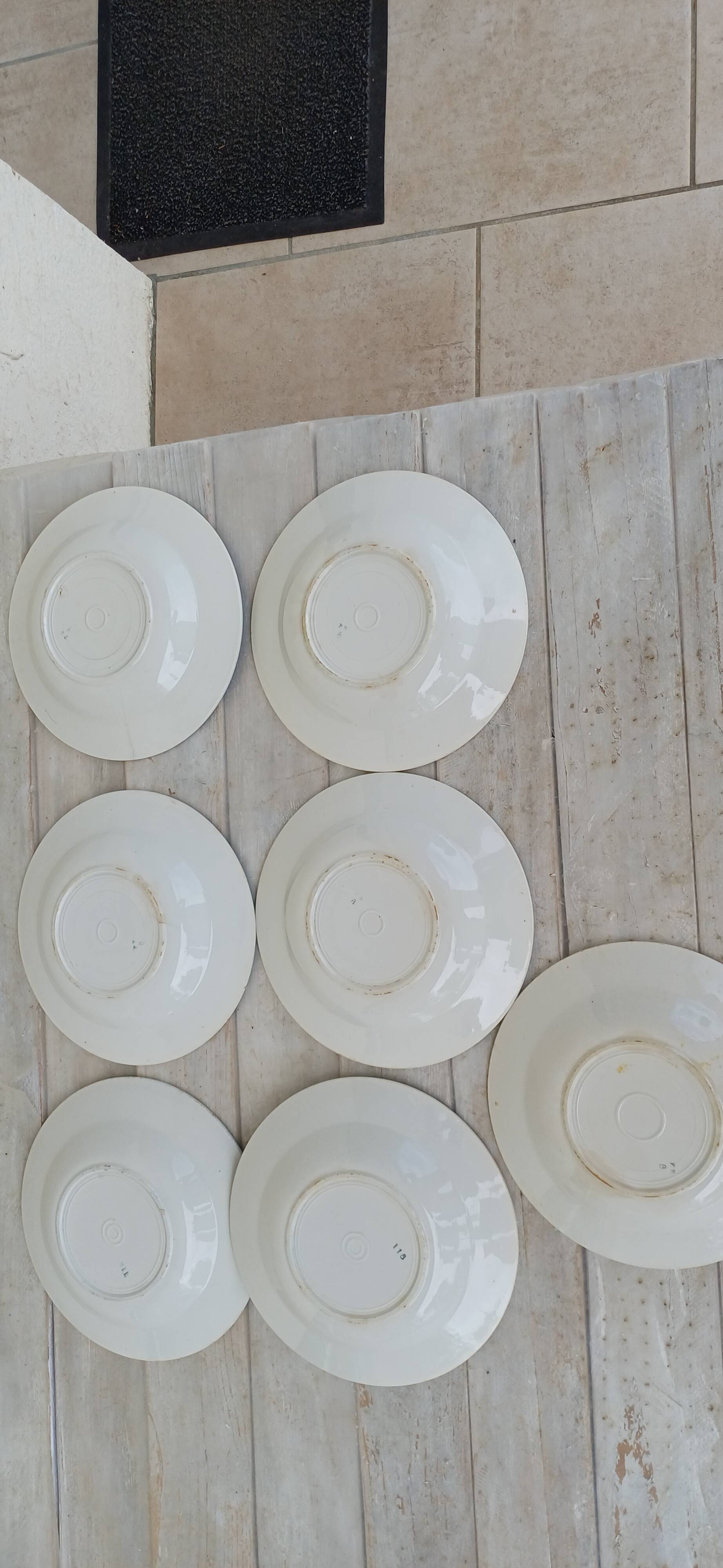 Assiettes plates creuses et à dessert