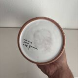 Vintage 1970 Moustiers ceramic faience vase - 26 cm