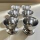 Coquetiers en inox vintage