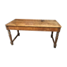 Ancienne table de ferme fin XIXe chêne et orme