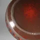 Danish Studio Geometric Red Bowl From Frank Keramik, 1960s