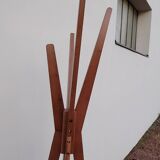 Designer wooden coat rack
