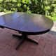 Round table with extension Baumann central foot 1970