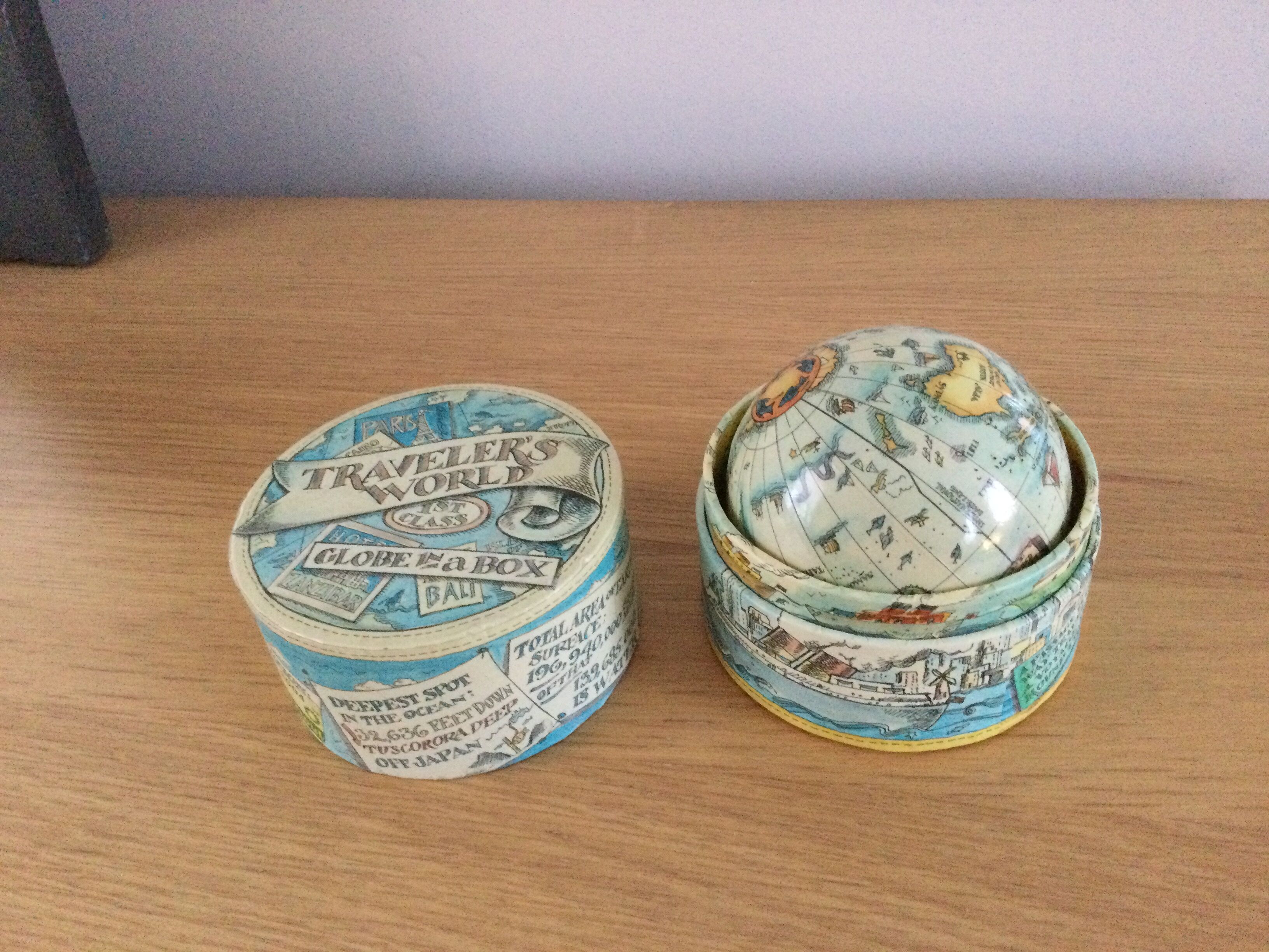 Original globe in a box