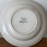 Set of 2 antique deep plates Digoin Sarreguemines Corsica