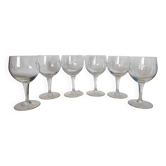 Set of 6 balloon stemmed glasses, 1960
