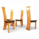 Tranekaer set of 4 Iris dining chairs by Bob van den Berghe, 1980
