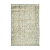 Oriental handmade unique 1970s beige carpet 177 cm x 267 cm