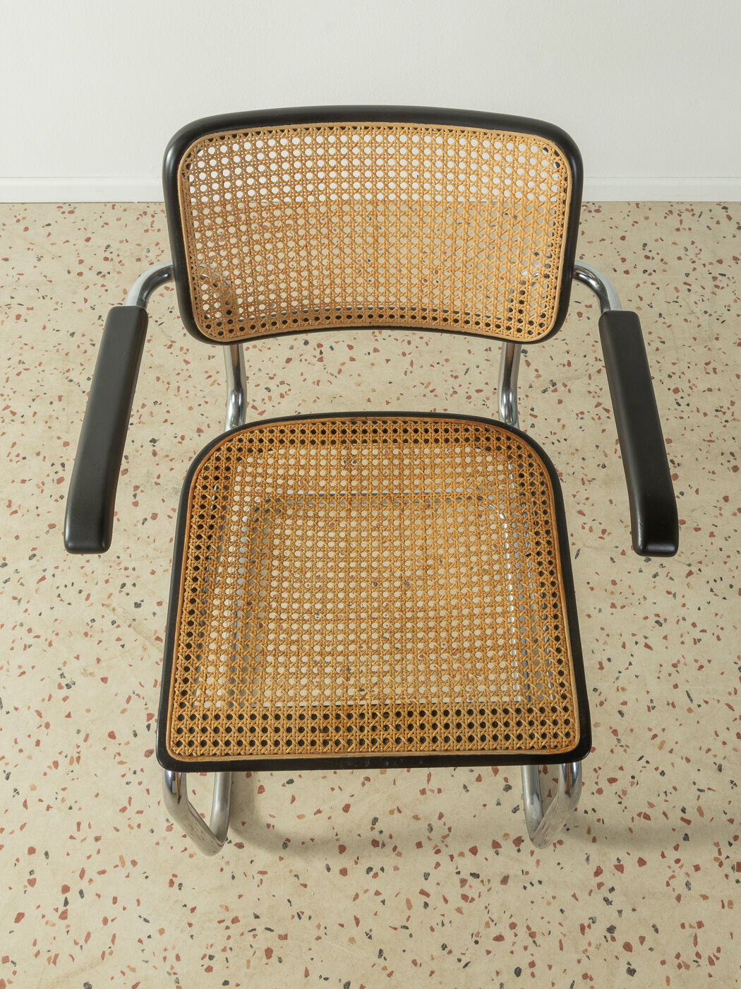 Tubular steel chair, model S 64, Marcel Breuer edition Thonet