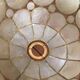 Brass hoop edgy ceiling lamp