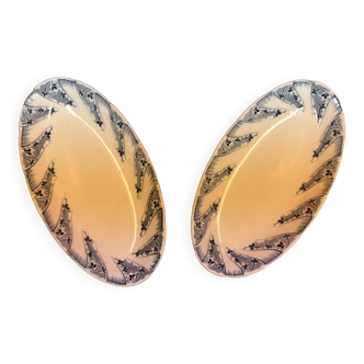 Two Lunéville Earthenware Dishes