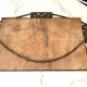 Art Deco mirror 1930 hammered iron and beveled mirror