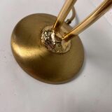 Vintage double flower table lamp golden