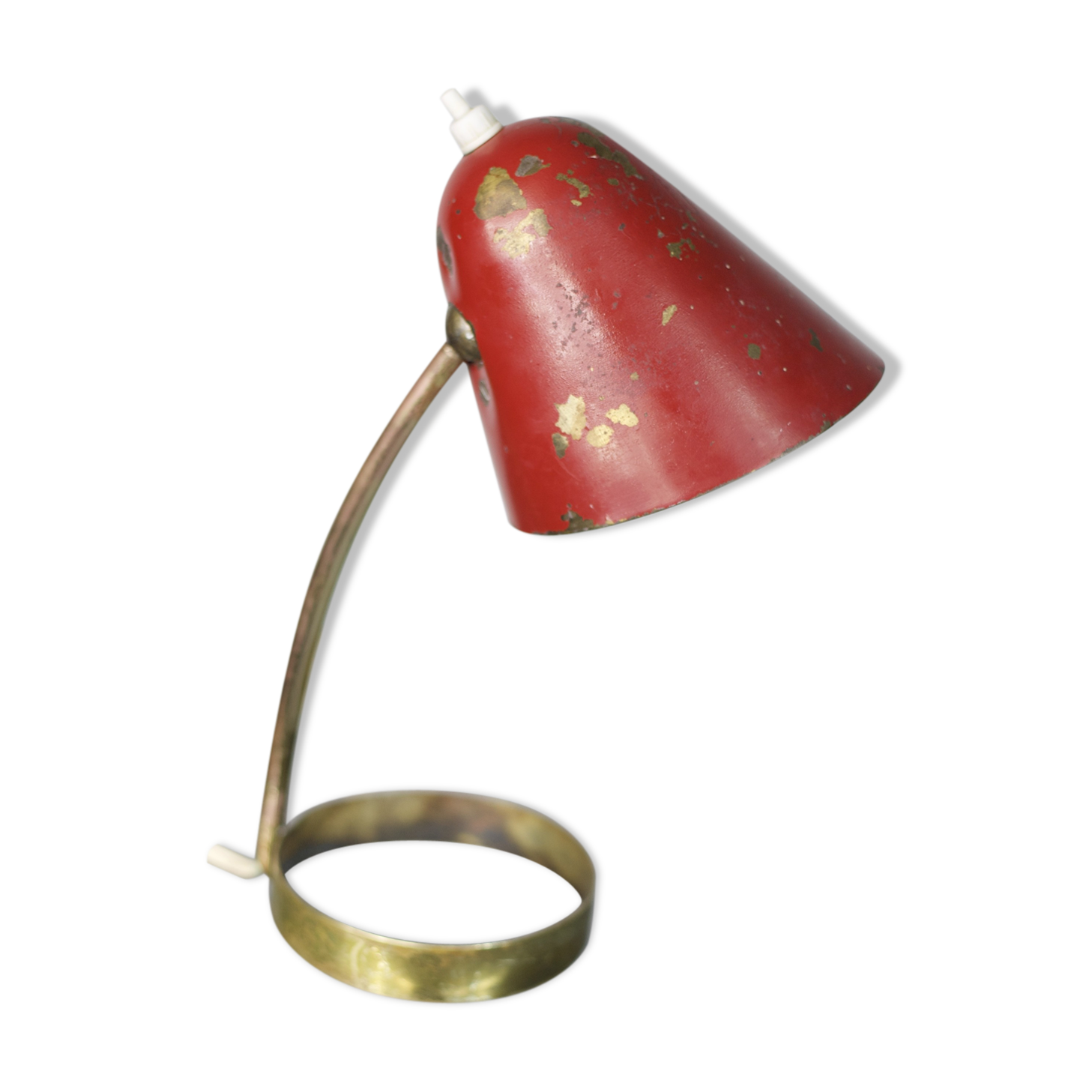 Red brass lamp 50's