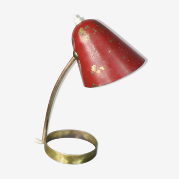 Red brass lamp 50's