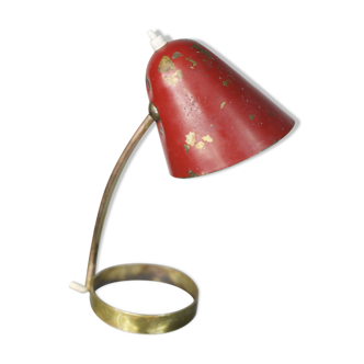 Red brass lamp 50's