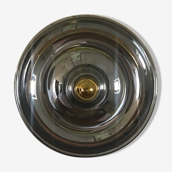 Round chrome wall lamp