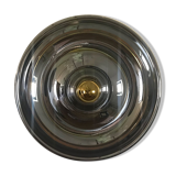 Round chrome wall lamp