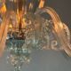Venetian Murano glass chandelier, 6 light arms, circa 1930