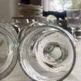 5 bubble glass cups.