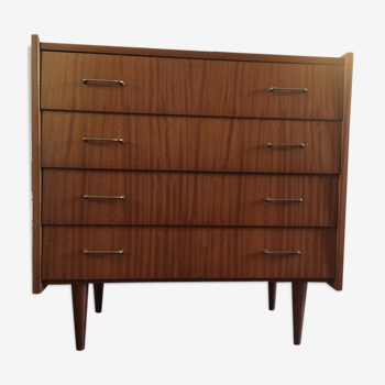 Commode vintage années 60 scandinave acajou